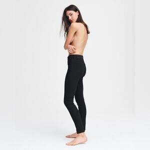 Rag & Bone | Nina Mid-Rise Skinny In No Fade Black Size 28